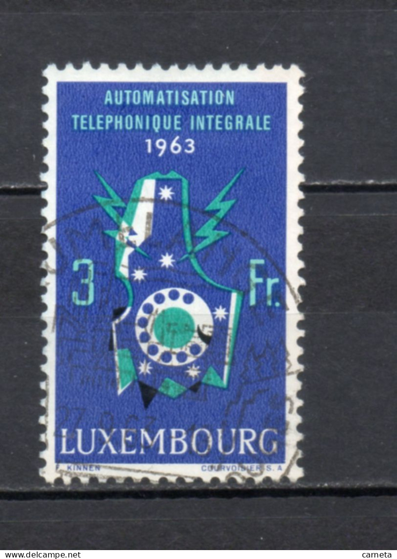 LUXEMBOURG    N° 637    OBLITERE   COTE 0.30€     TELEPHONE - Usados