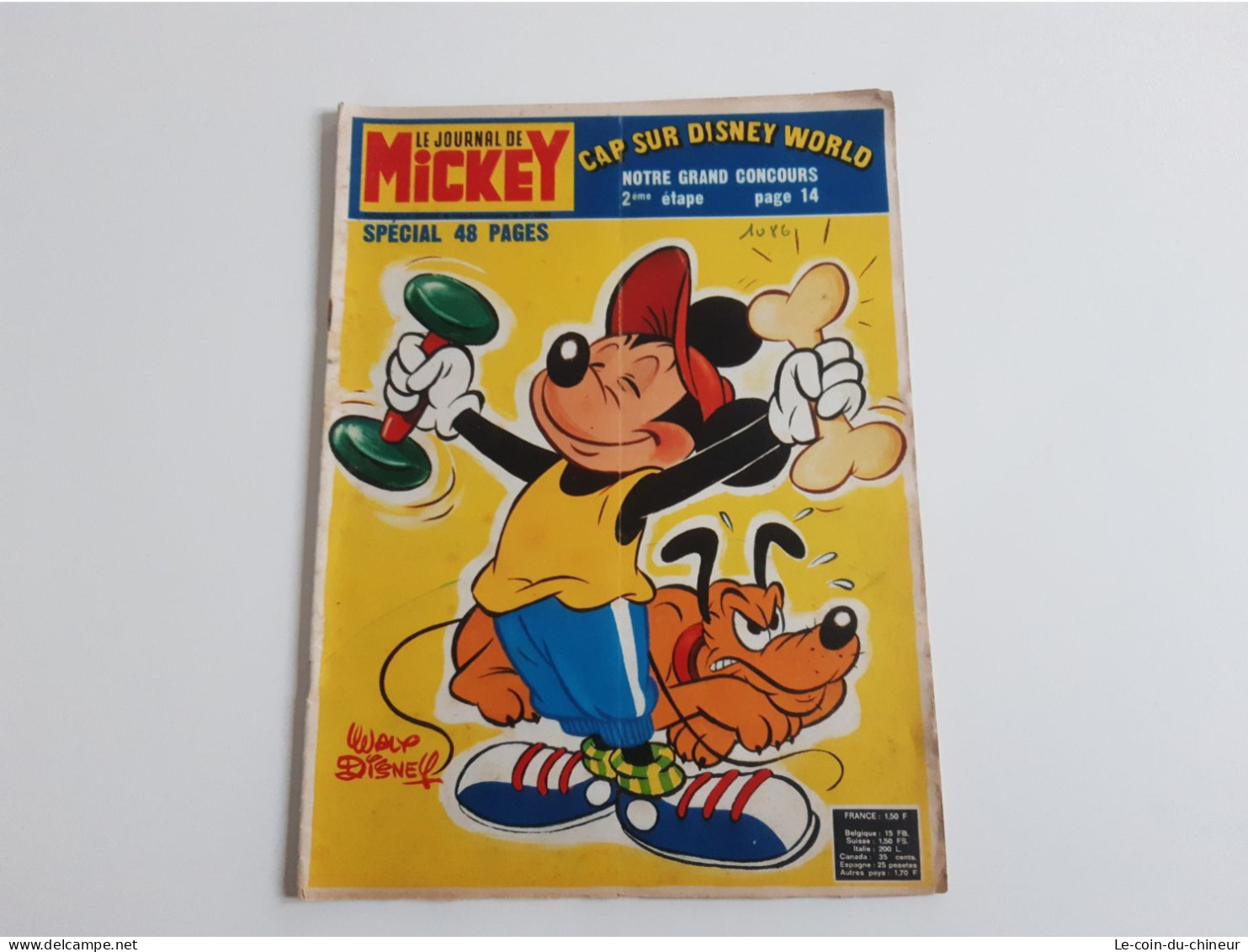 Le Journal De Mickey N°1086 De 1973 - Journal De Mickey