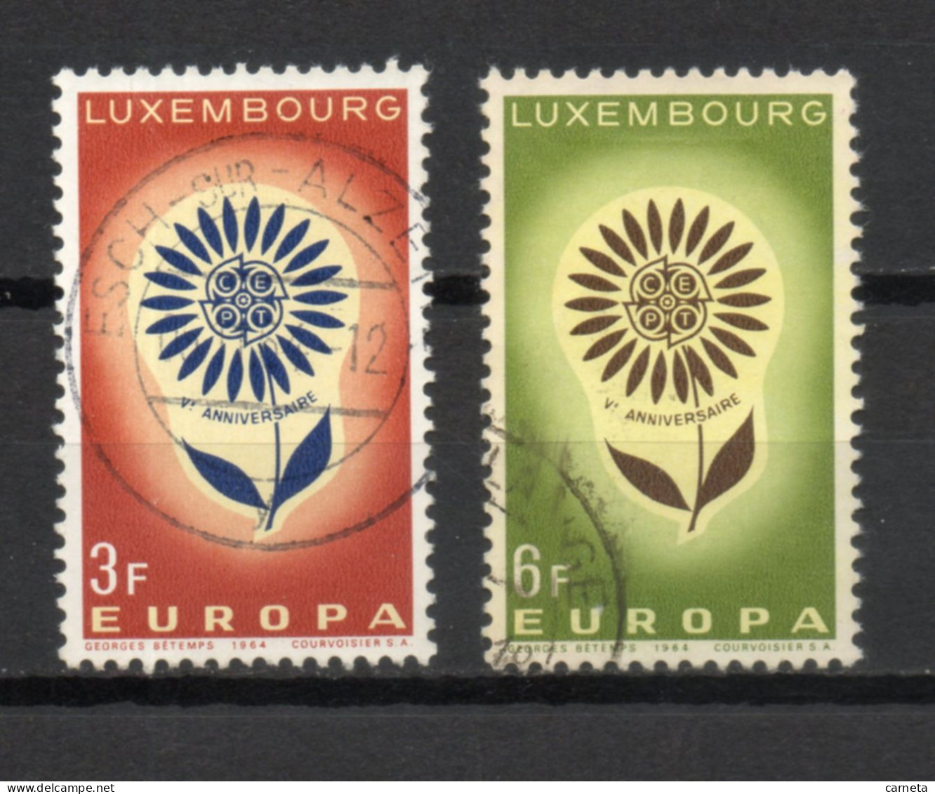 LUXEMBOURG    N° 648 + 649     OBLITERES   COTE 0.50€     EUROPA - Usados