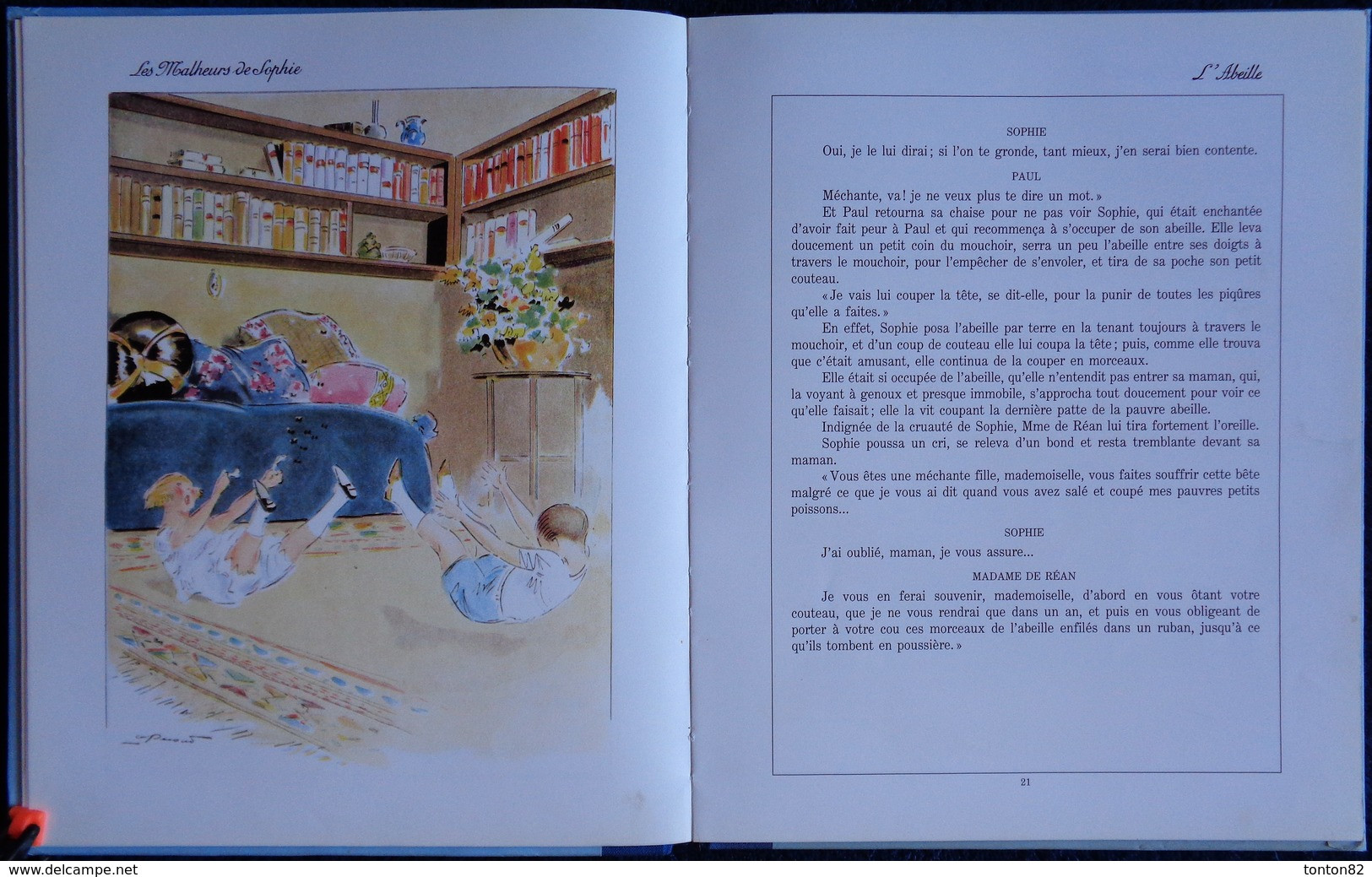 Comtesse De Ségur - Les Malheurs De Sophie - Hachette Jeunesse - ( 1991 ) - Illustrations Couleurs André Pécoud . - Hachette