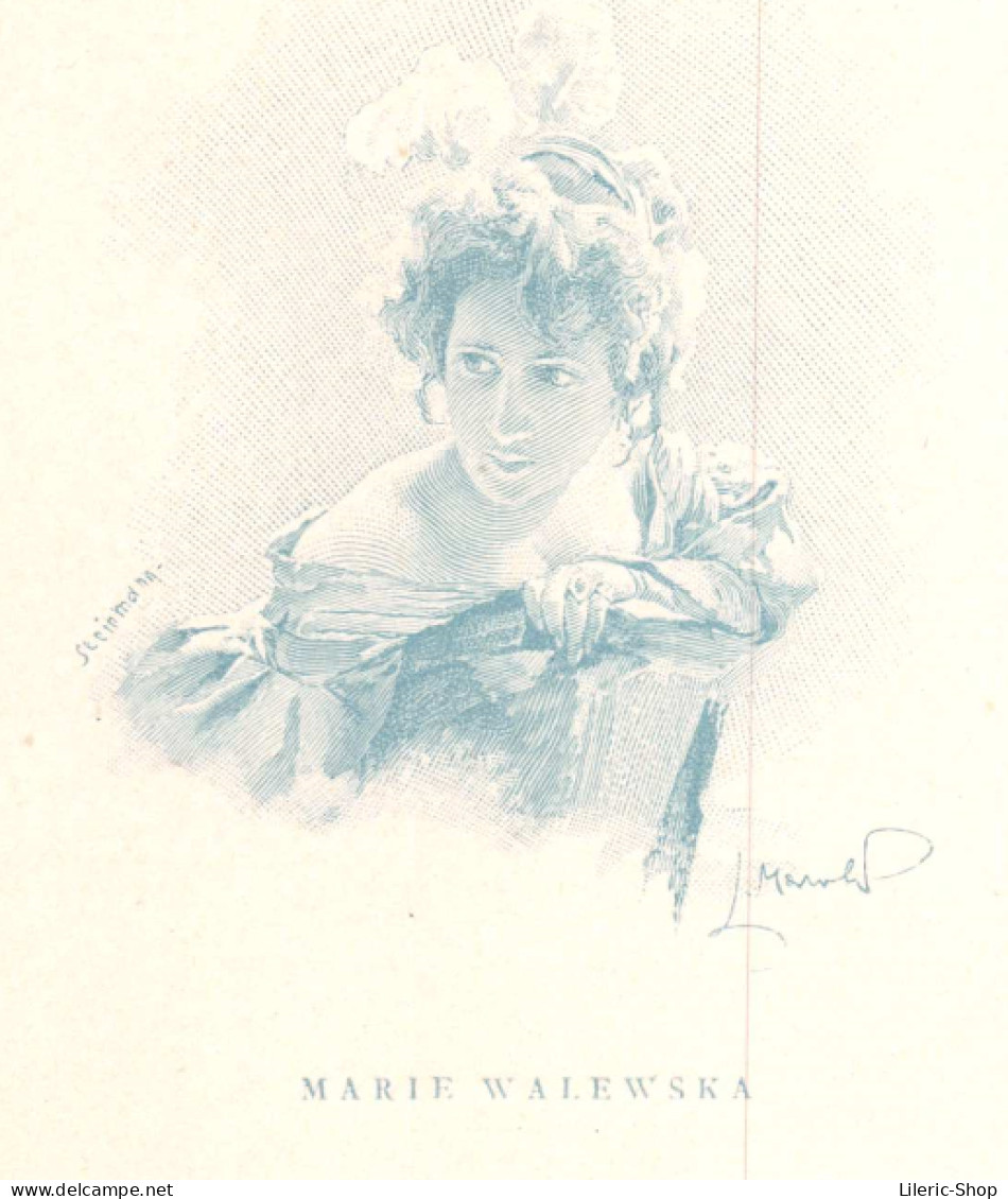 Collection "LOTUS BLEU" Portrait De Marie Walewska La Femme Polonaise De Napoléon 1er Illustrateur Steinmann - CPR - Mujeres