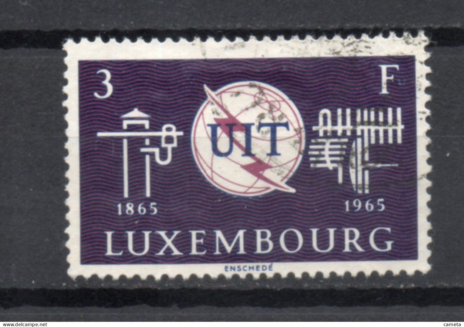 LUXEMBOURG    N° 669     OBLITERE   COTE 0.30€     UIT TELECOMMUNICATIONS - Gebruikt