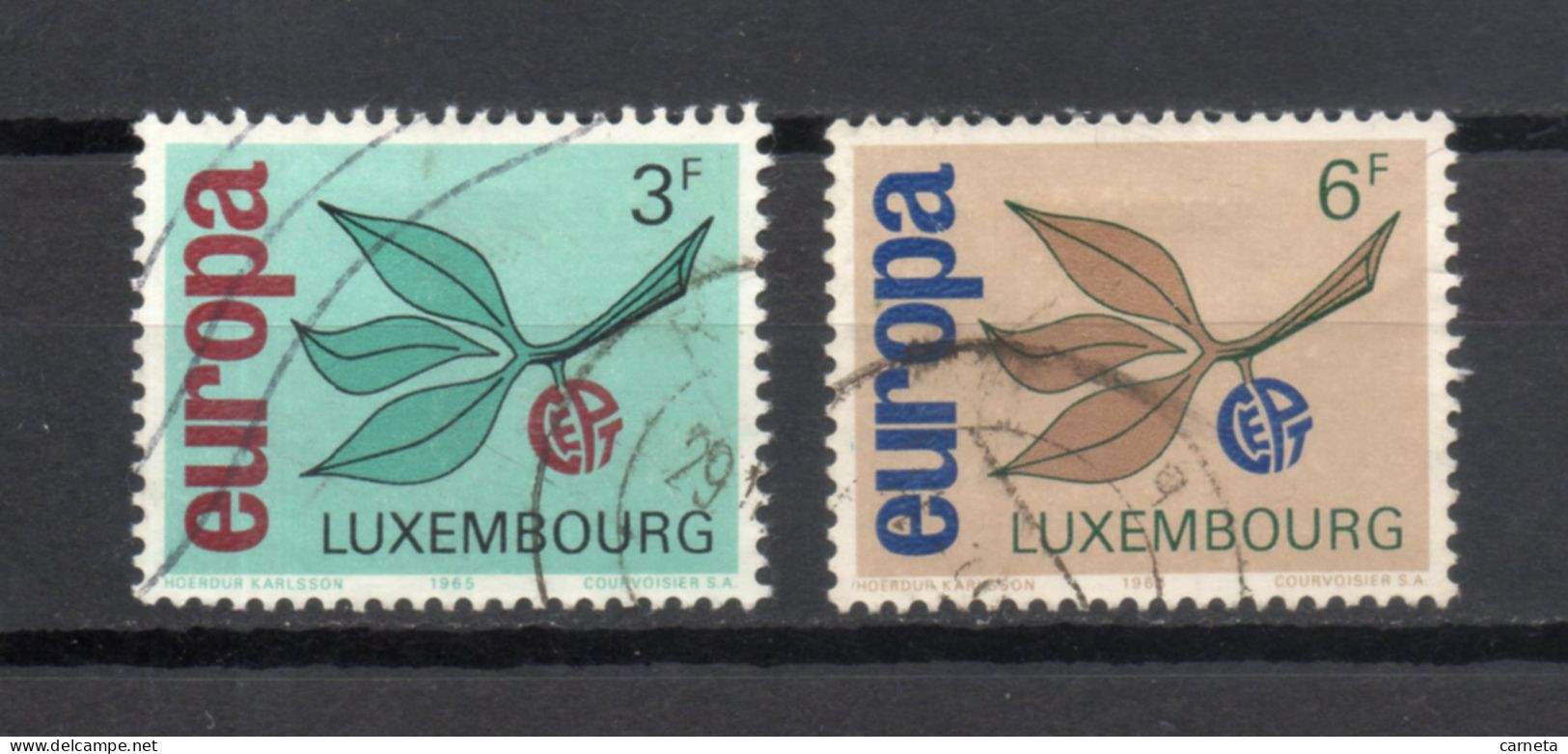 LUXEMBOURG    N° 670 + 671     OBLITERES   COTE 0.50€    EUROPA - Gebraucht