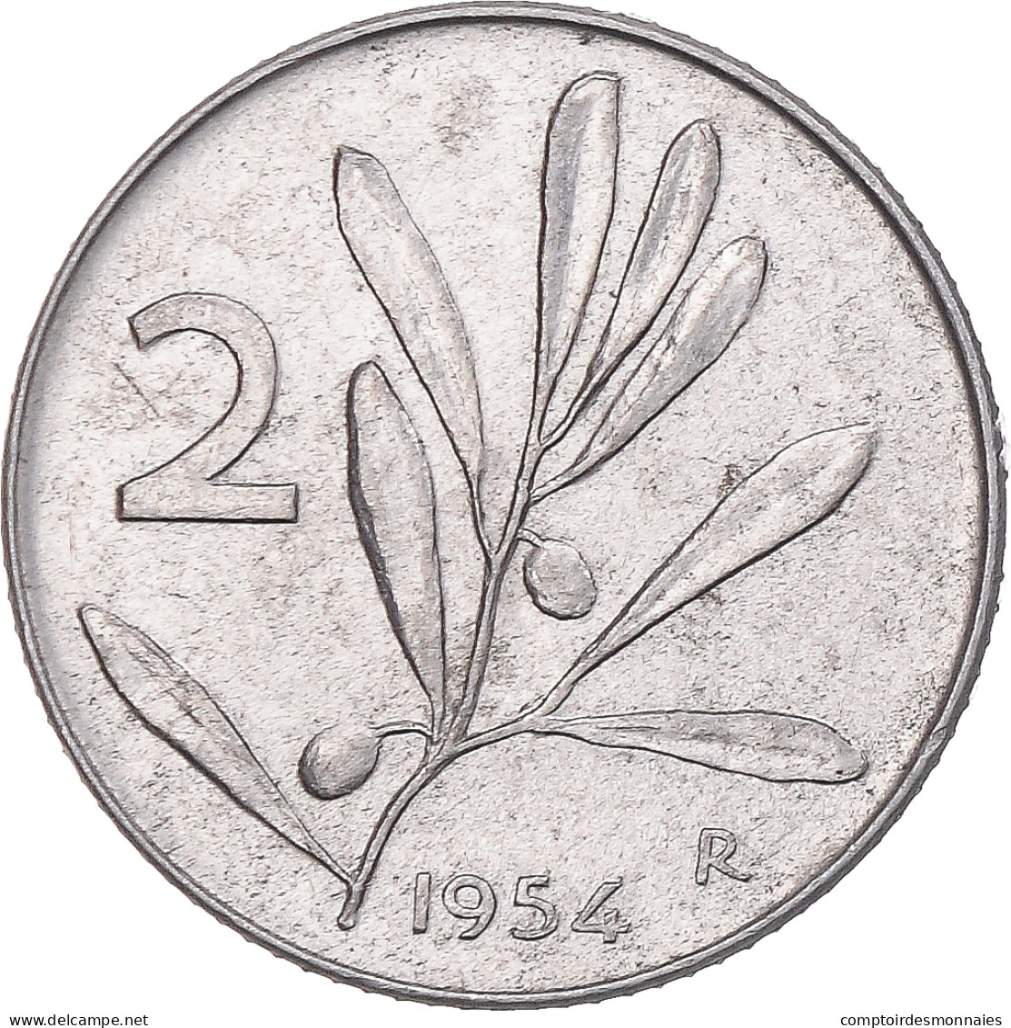 Monnaie, Italie, 2 Lire, 1954, Rome, TTB, Aluminium, KM:94 - 2 Liras