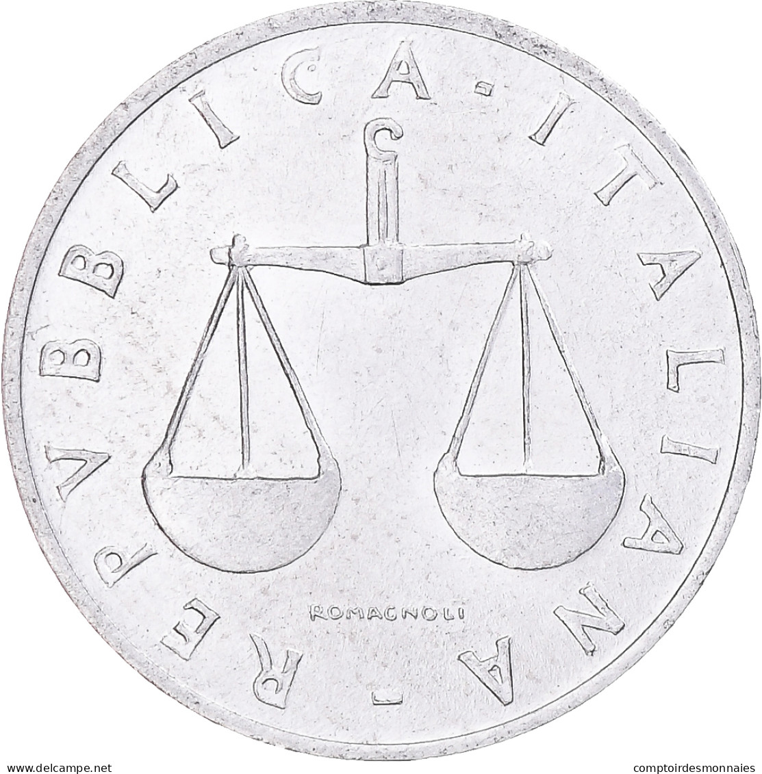 Monnaie, Italie, Lira, 1955, Rome, TTB+, Aluminium, KM:91 - 1 Lire
