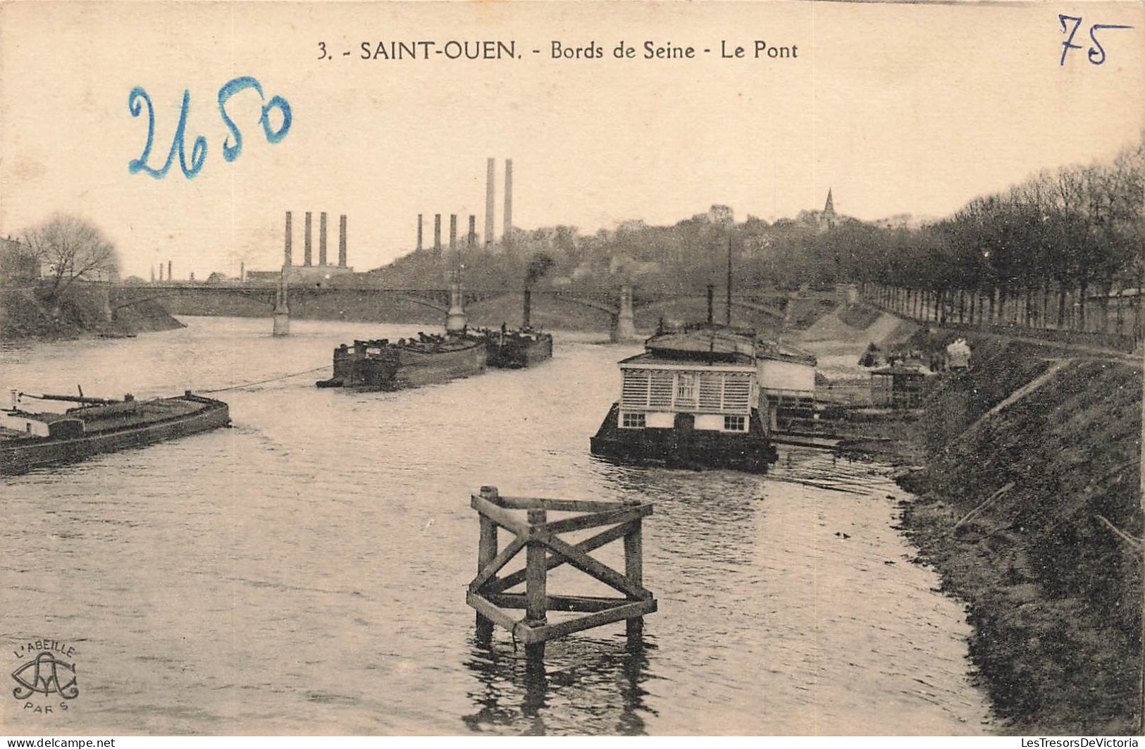 FRANCE - Saint Ouen - Bords De Seine - Le Pont - Carte Postale Ancienne - Saint Ouen