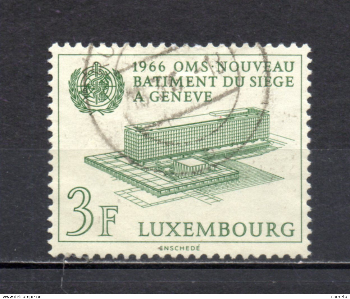 LUXEMBOURG    N° 679     OBLITERE   COTE 0.20€   OMS SANTE - Usados