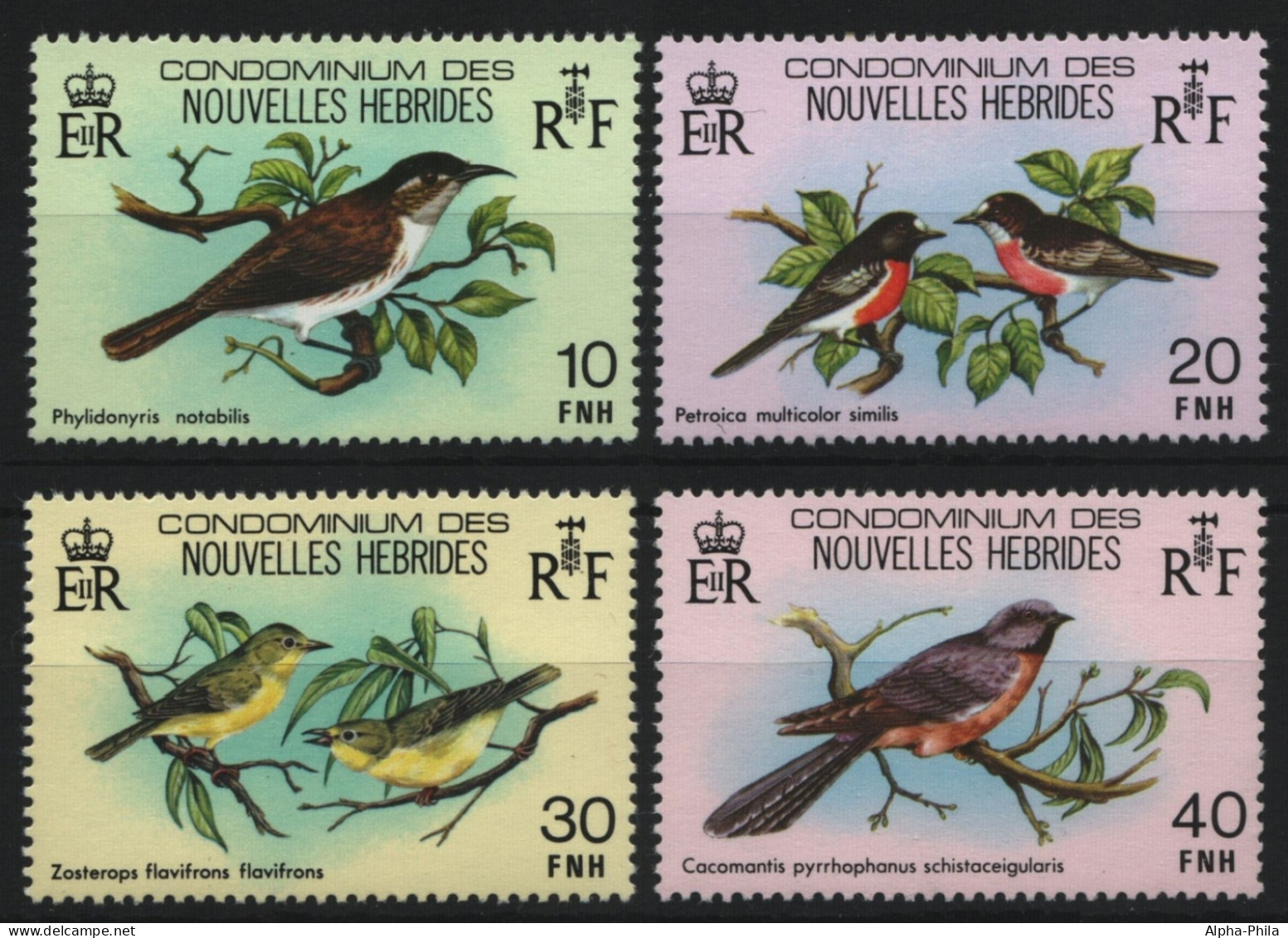 Neue Hebriden 1980 - Mi-Nr. 557-560 ** - MNH - Vögel / Birds - Ongebruikt