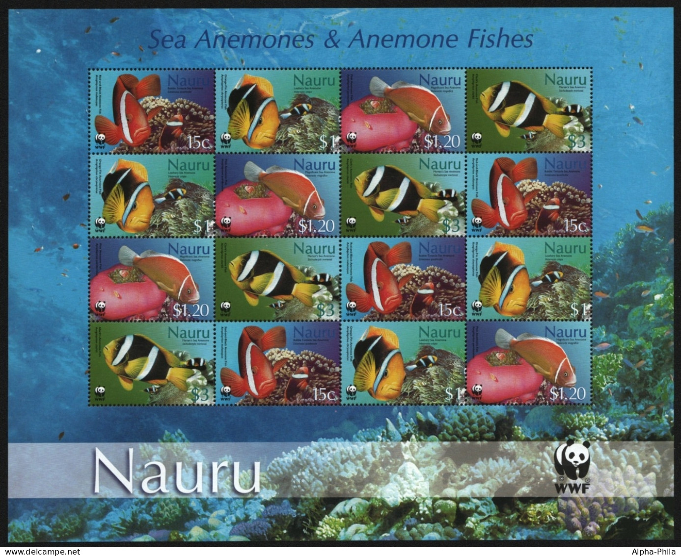 Nauru 2003 - Mi-Nr. 553-556 ** - MNH - Fische / Fish - Nauru