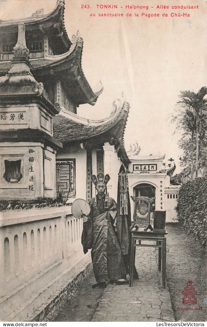 VIET NAM - Tonkin - Haïphong - Allée Conduisant Au Sanctuaire De La Pagode De Chû Ha - Carte Postale Ancienne - Vietnam