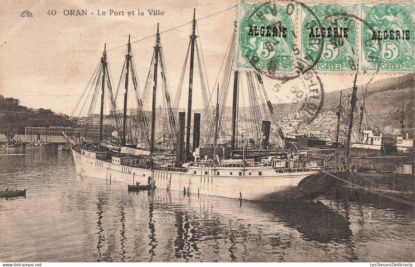 ALGERIE - Ville - Oran - Le Port Et La Ville - Carte Postale Ancienne - Oran