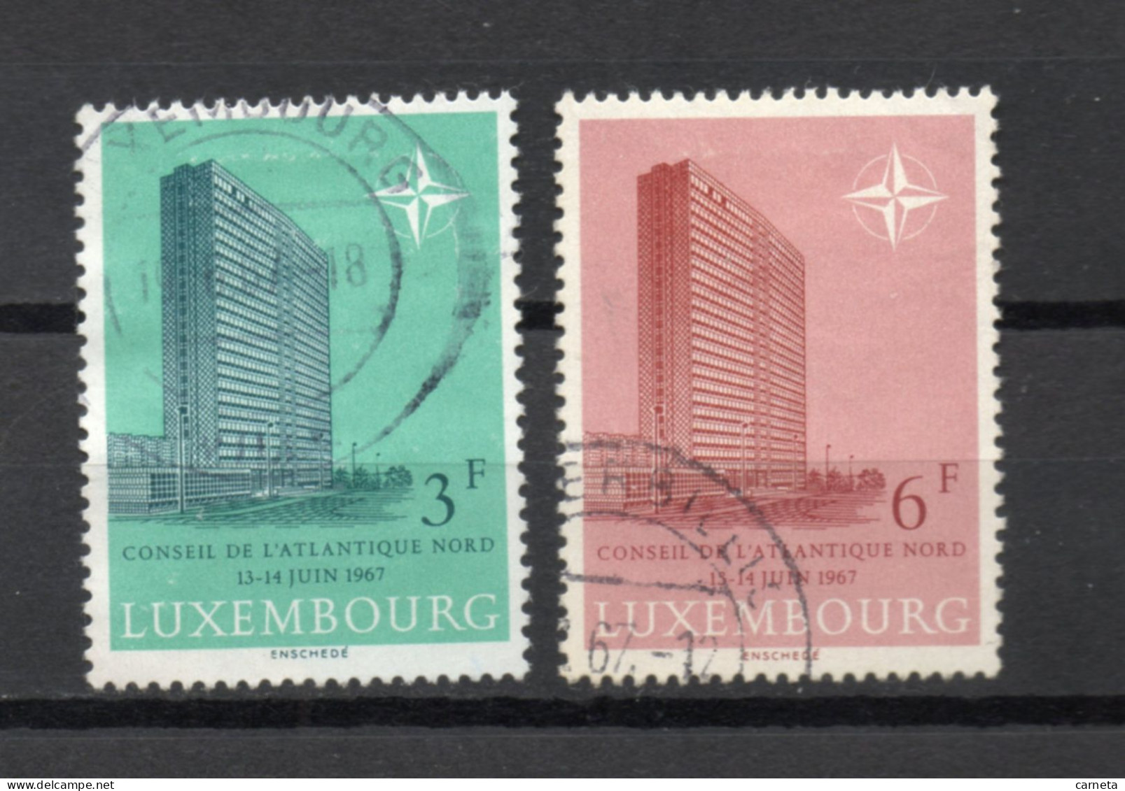 LUXEMBOURG    N° 702 + 703     OBLITERES   COTE 0.75€     OTAN - Oblitérés