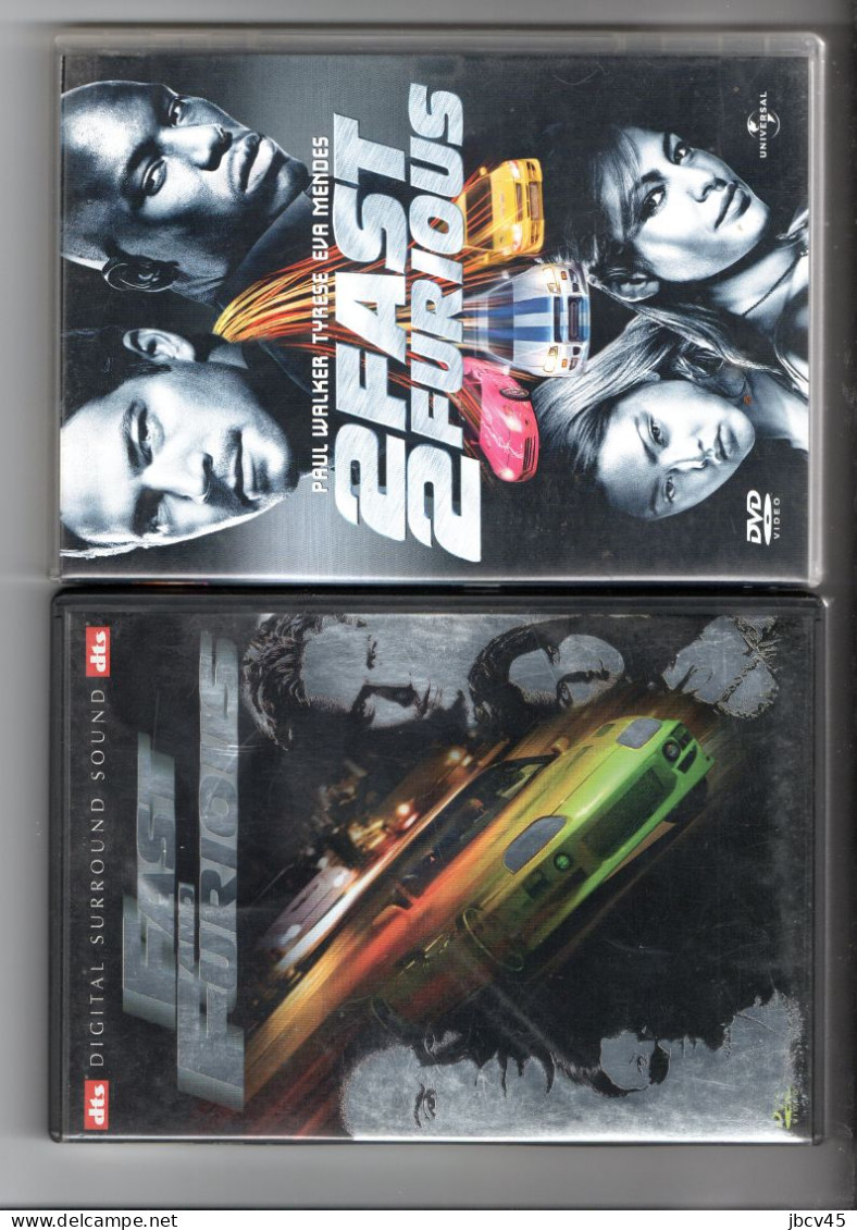 Lot De 2 DVD  :Fast And Furious DTS  Et  2Fast 2Furious - Action, Aventure