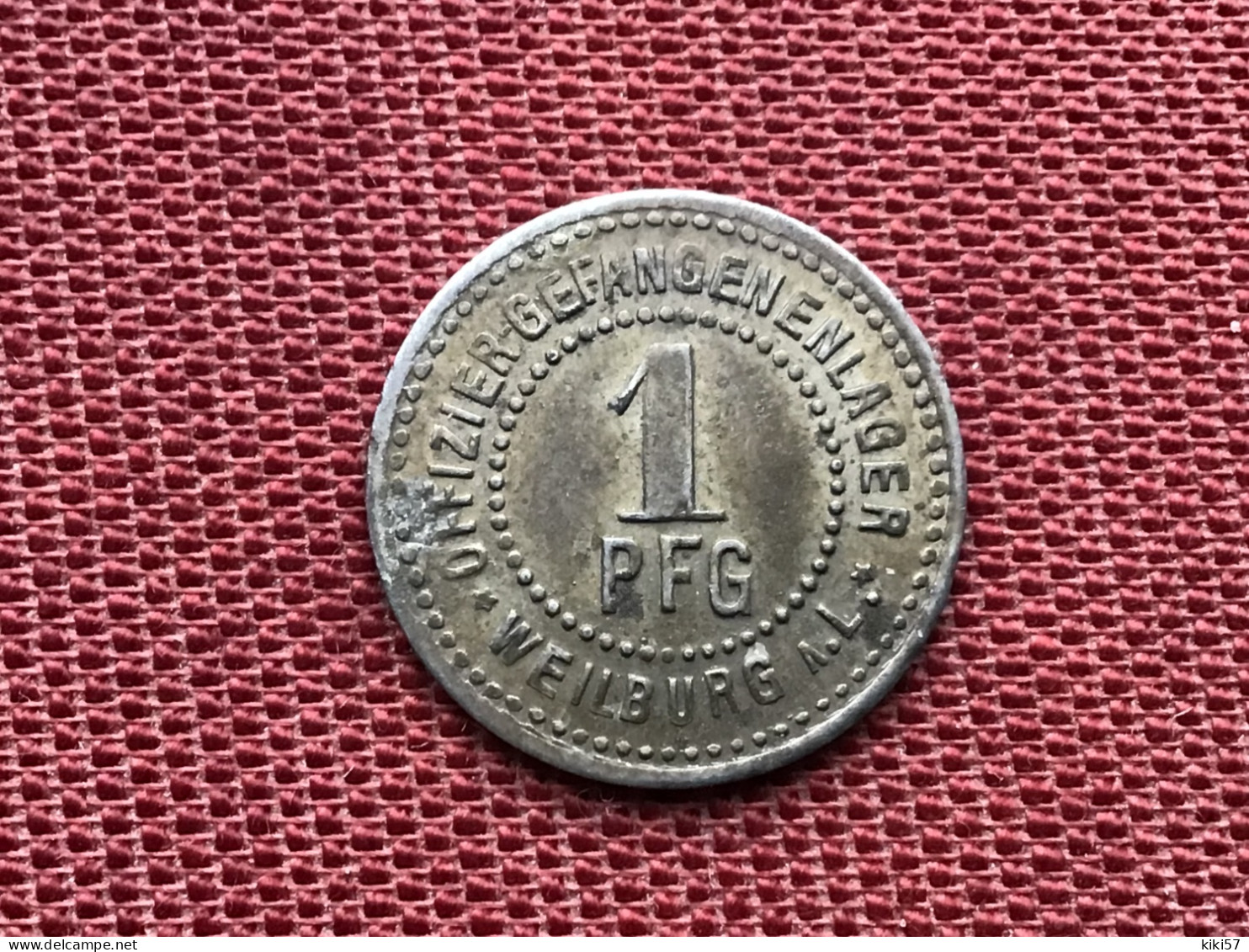 ALLEMAGNE Jeton Weilburg 1 Pfennig Offiziersgefangenenlager TTB-SUP - Monétaires/De Nécessité