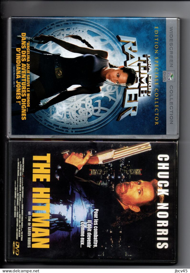 Lot De 2 DVD  :Lara Croft Tomb Raider  Et The Hitman - Action, Aventure