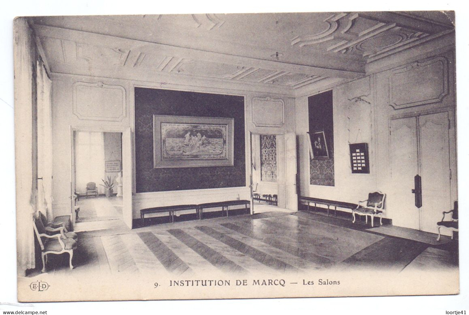 CP - Marcq En Baroeul - Institution De Marcq - Les Salons - 1910 - Marcq En Baroeul