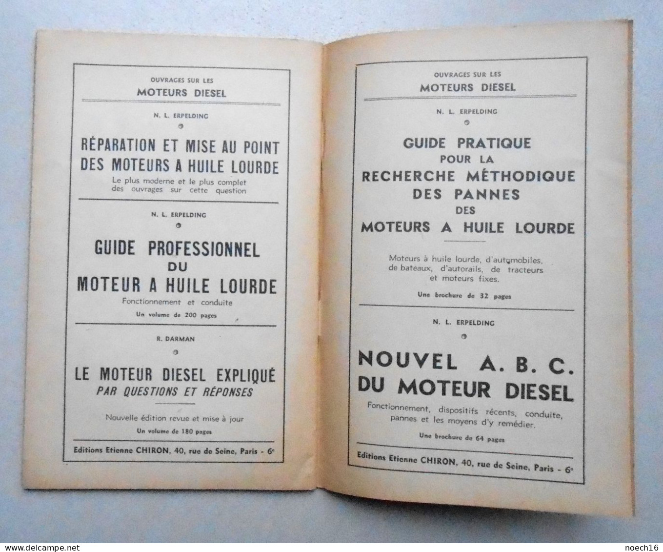 1947 Nouvel ABC de la Motocyclette, Max End. Editions Etienne Chiron Paris