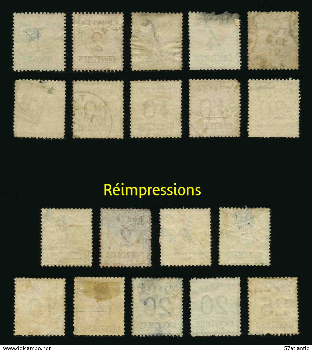 FRANCE - ALSACE LORRAINE - GUERRE DE 1870-71 - LOT DE 19 TIMBRES AVEC DEFAUTS - Used Stamps