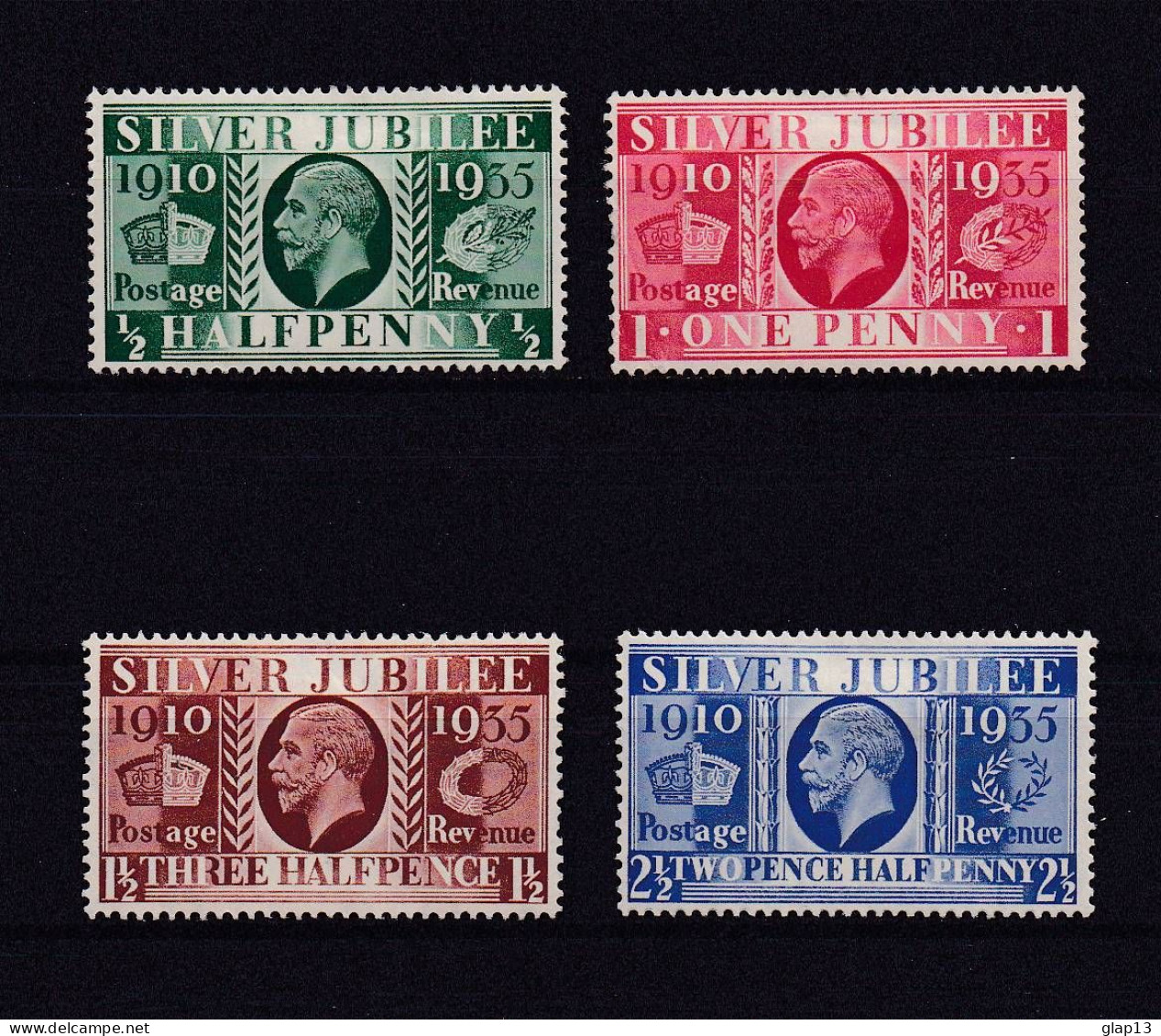 GRANDE BRETAGNE 1935 TIMBRE N°201/04 NEUF AVEC CHARNIERE GEORGE V - Neufs