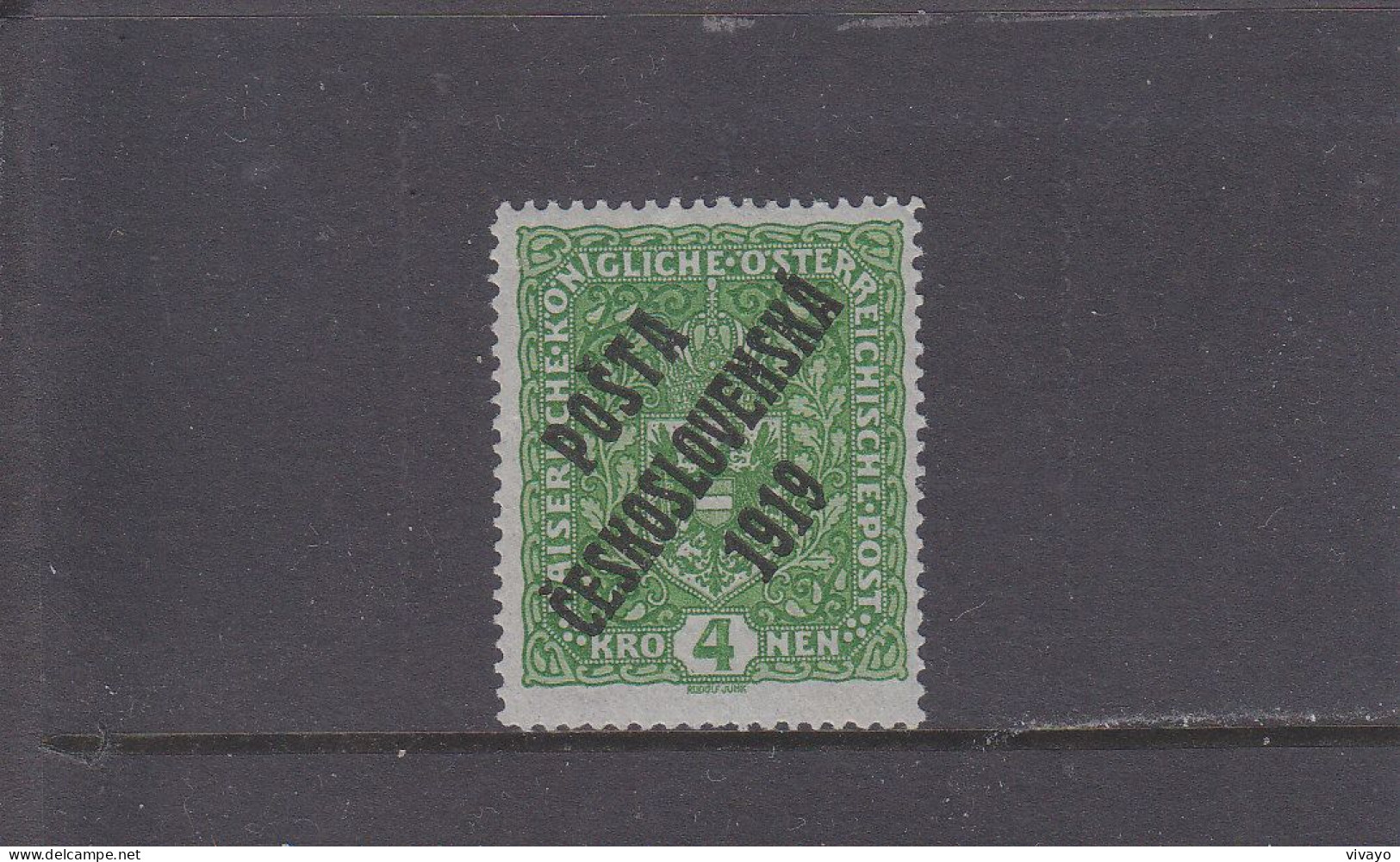 TCHECOSLOVAQUIE - CZECHOSLOVAKIA - CSSR - 1919 - * / MLH - AUSTRIAN STAMP OVERPRINTED -  Mi. 57 - Unused Stamps