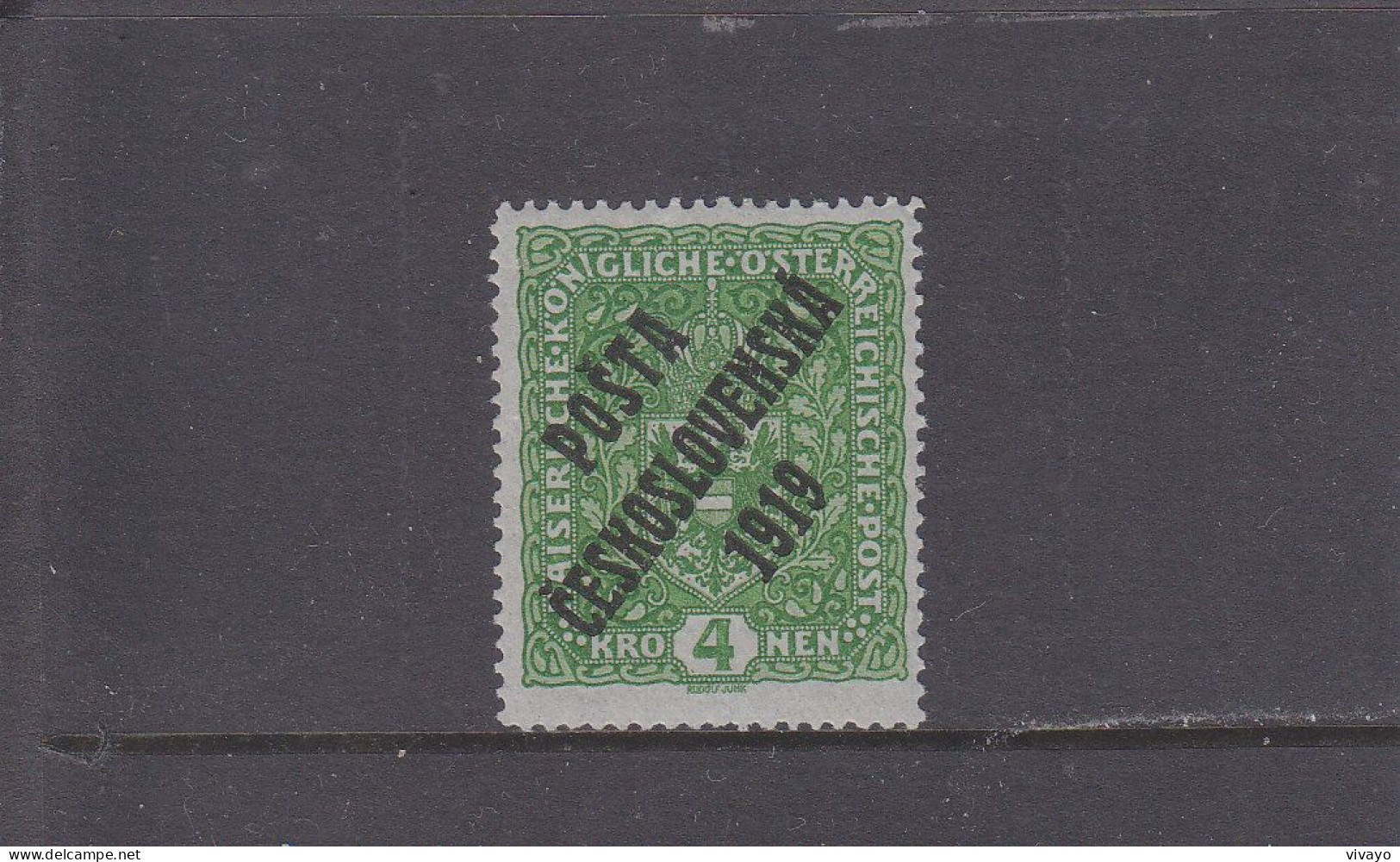 TCHECOSLOVAQUIE - CZECHOSLOVAKIA - CSSR - 1919 - * / MLH - AUSTRIAN STAMP OVERPRINTED -  Mi. 57 - Nuovi