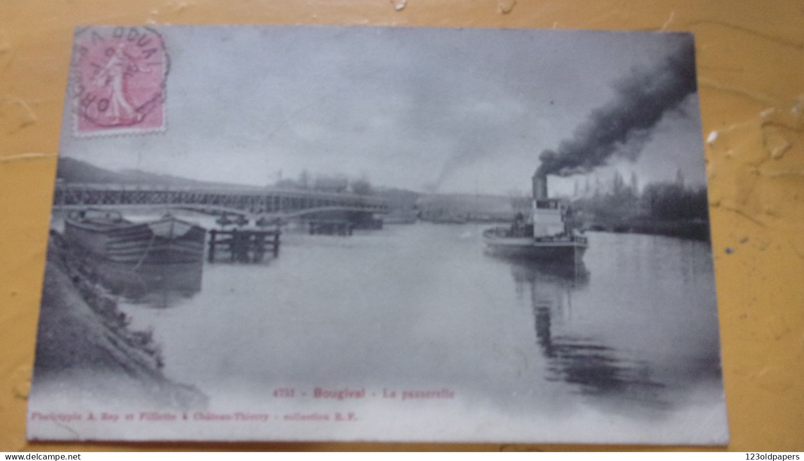 PENICHE CANAL CHEMIN DE  HALAGE  BOUGIVAL - Binnenschepen