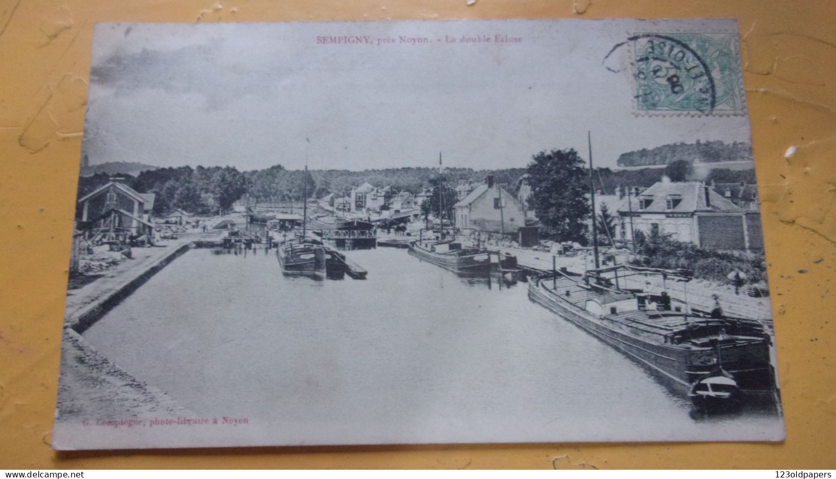 PENICHE CANAL CHEMIN DE  HALAGE  SEMPIGNY - Houseboats