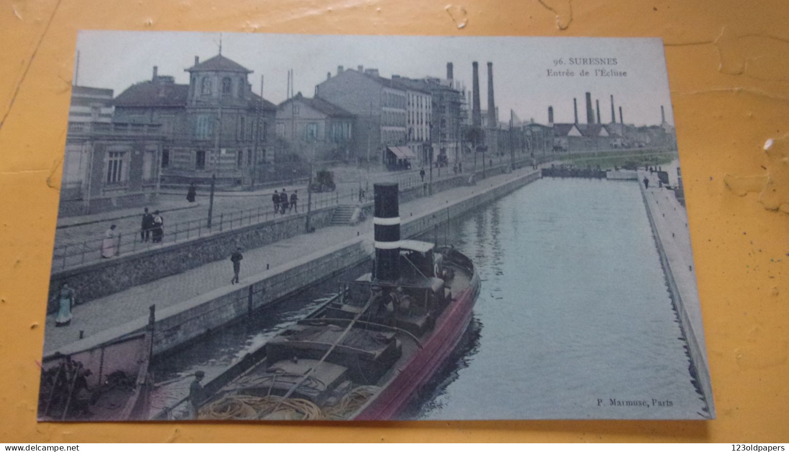 PENICHE CANAL CHEMIN DE  HALAGE  SURESNES - Houseboats