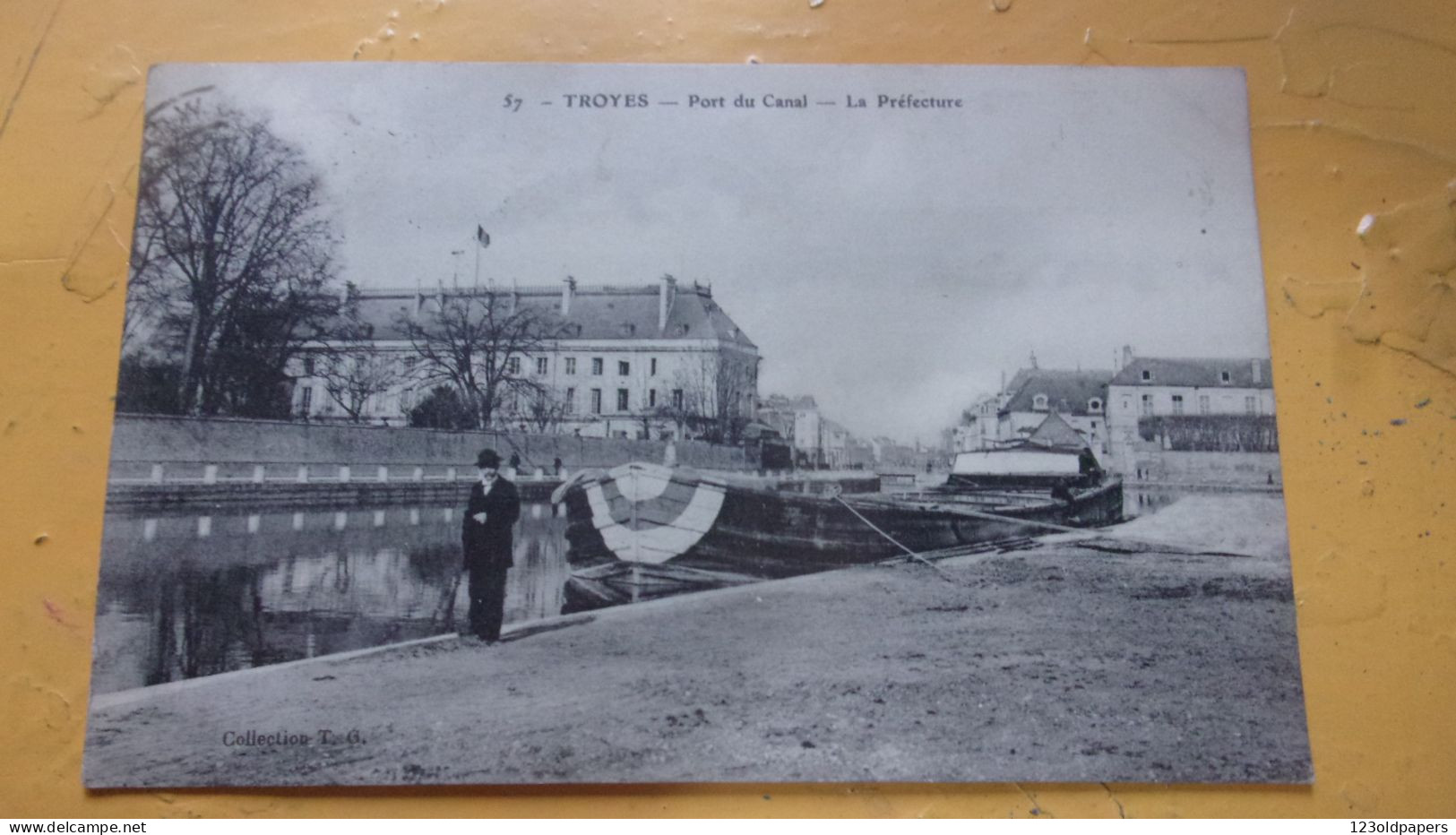 PENICHE CANAL CHEMIN DE  HALAGE  TROYES - Chiatte, Barconi