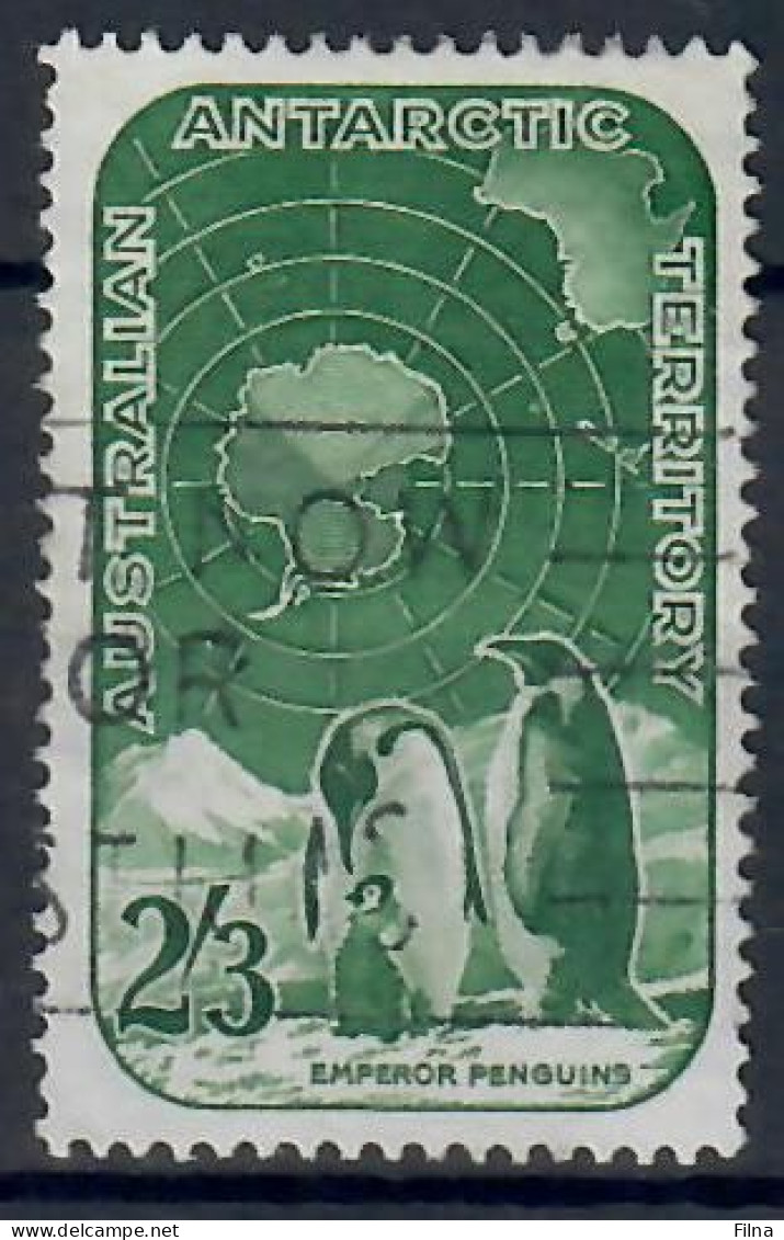 AUSTRALIAN ANTARTIC TERRITORY 1959 FAUNA PINGUINI 1 VALORE USATO - Gebruikt