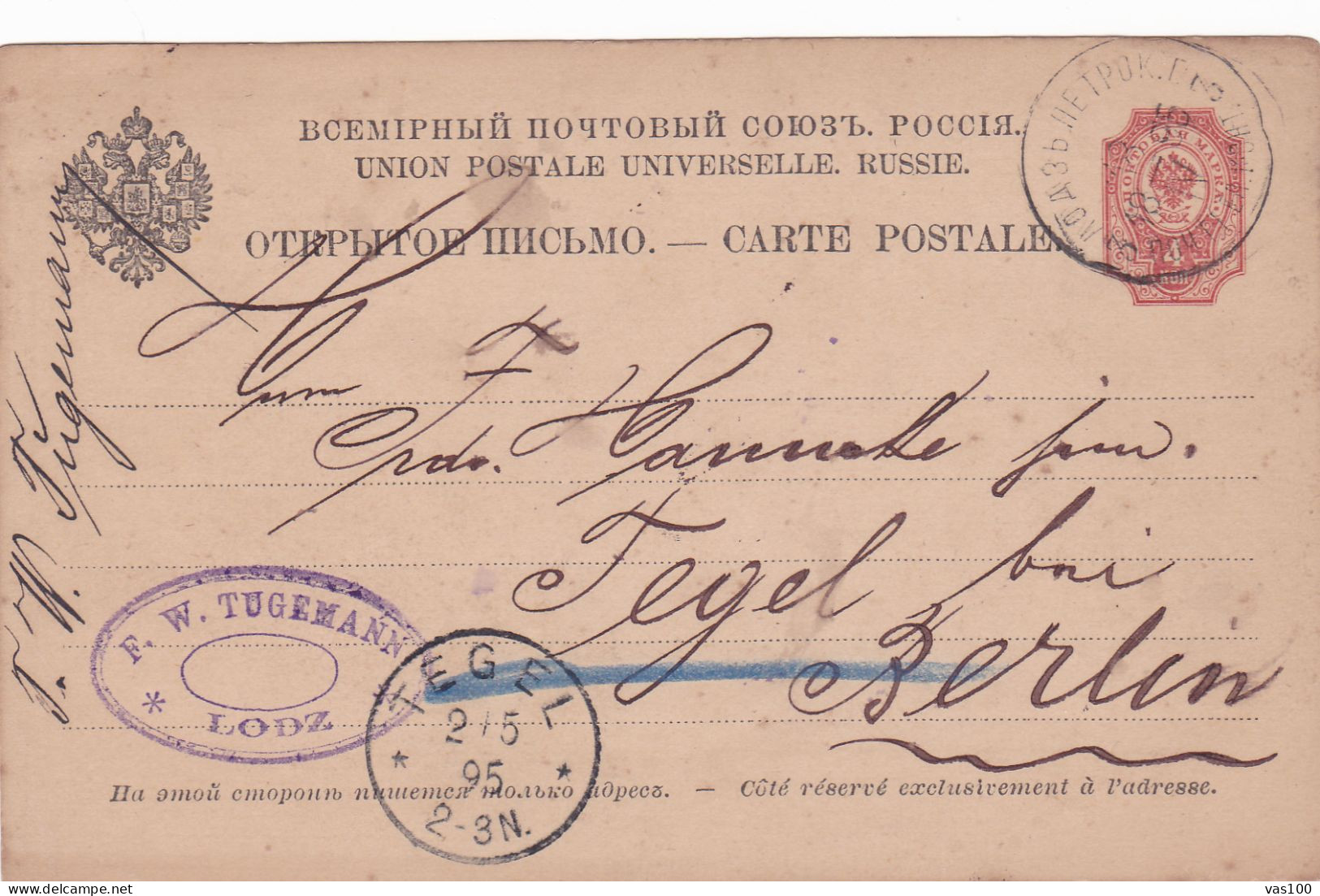 POSTAL STATIONARY POSTCARD 1995 RUSIA - Briefe U. Dokumente