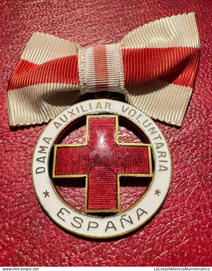 España Medalla Alfonso XIII Dama Auxiliar Voluntaria 1926 PG 823 - Andere & Zonder Classificatie