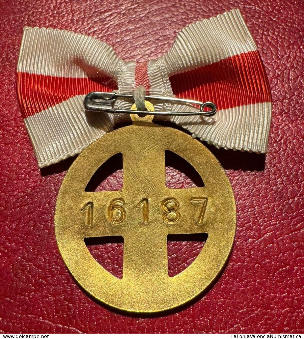 España Medalla Alfonso XIII Dama Auxiliar Voluntaria 1926 PG 823 - Autres & Non Classés