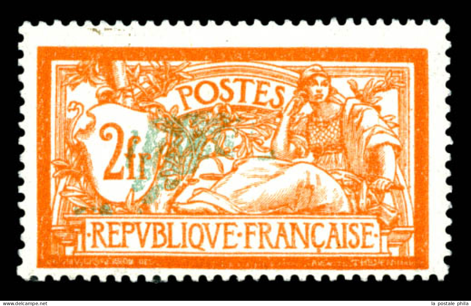 N°145f, 2F Merson: Centre Déplacé, SUP  Qualité: **  Cote: 350 Euros - Unused Stamps