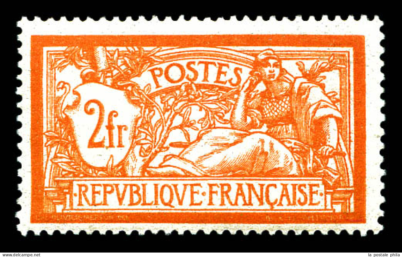N°145d, 2F Merson, Sans Teinte De Fond, TTB  Qualité: *  Cote: 375 Euros - Unused Stamps