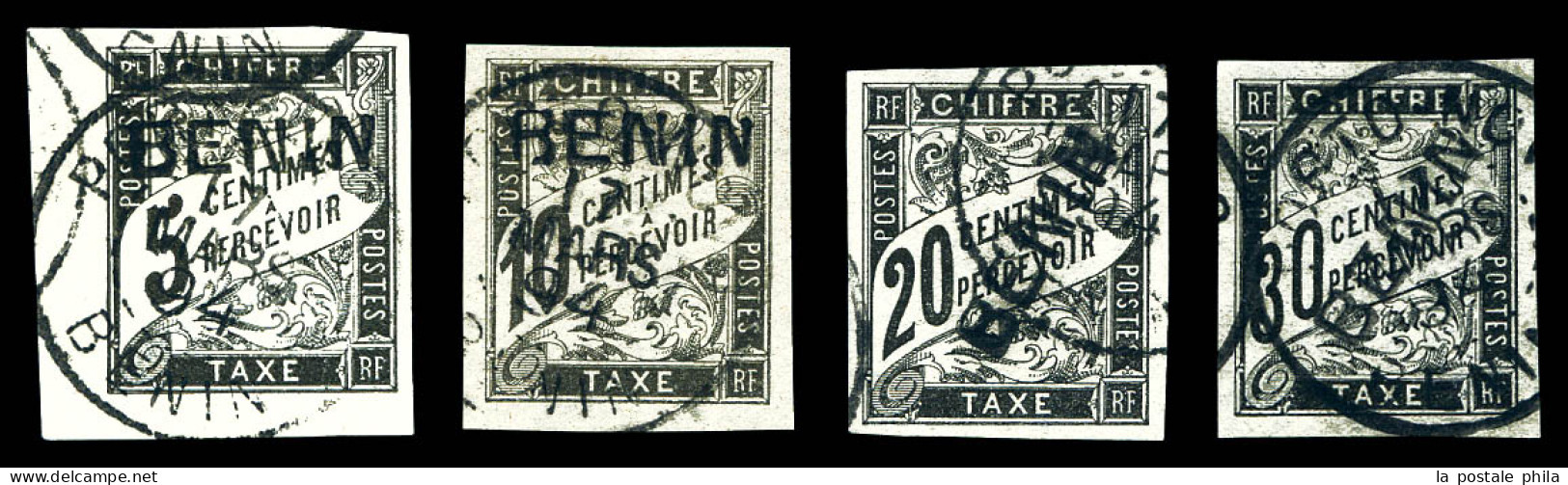 Taxe N°1/4, Série Complète De 1894, Surchargée. TTB  Qualité: Oblitéré  Cote: 450 Euros - Usati