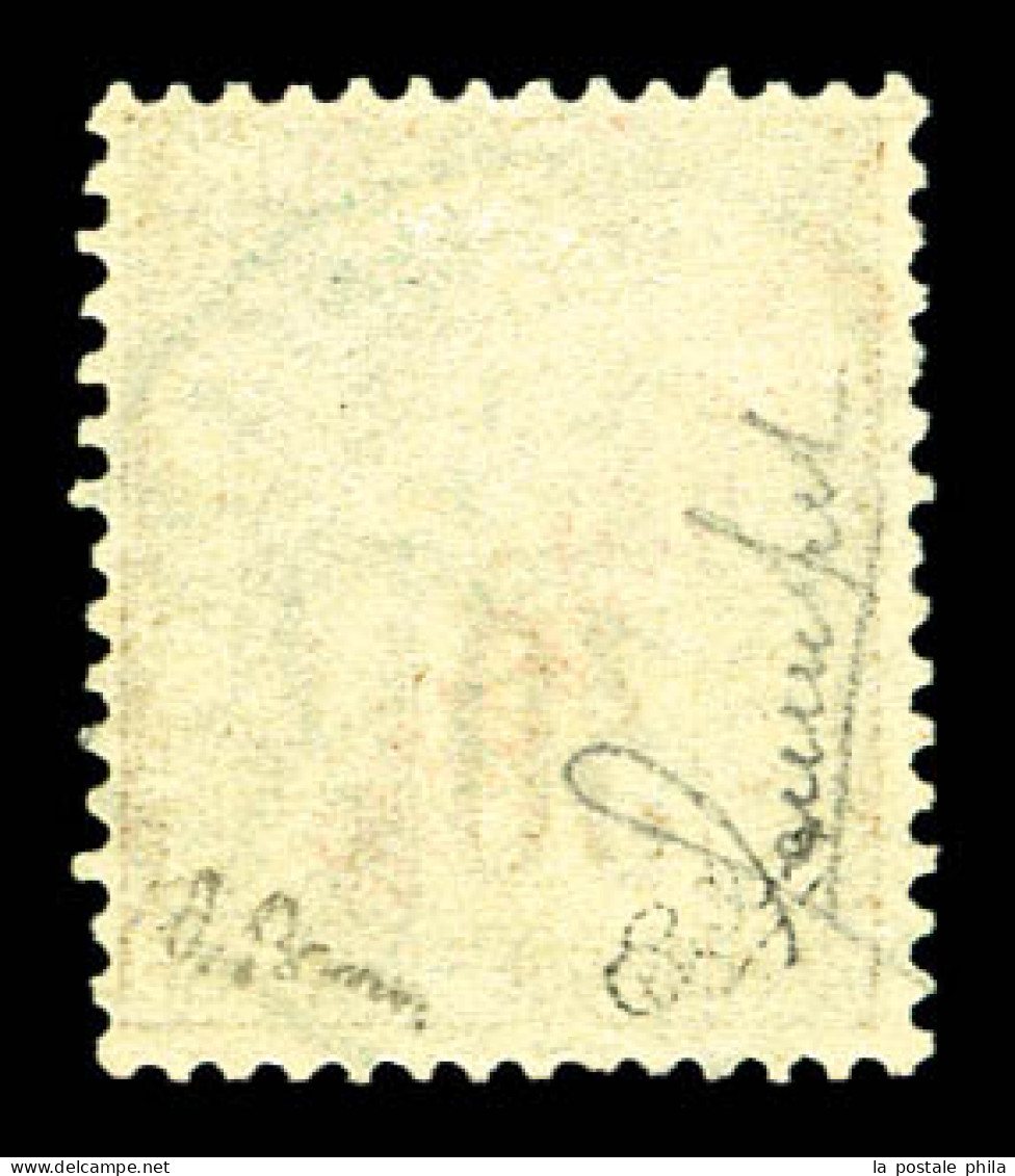 N°21a, 30c Brun, Surcharge Renversée Obl Càd Du 30.09.1892, Très Bon Centrage. SUP. R.R. (signé Brun/Calves/certificat)  - Gebraucht