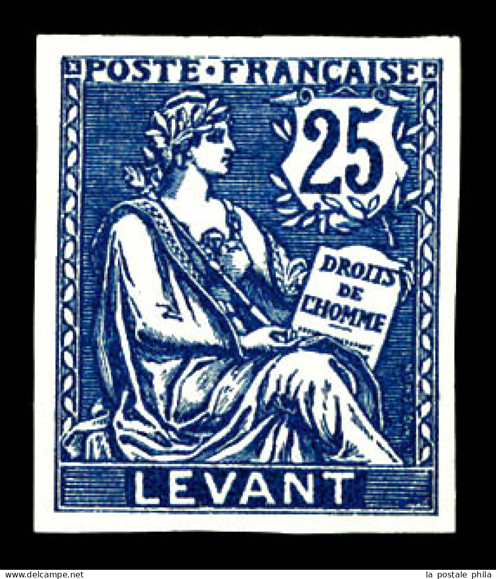 N°24a, 25c Bleu: Non Dentelé. SUP (certificat)  Qualité: **  Cote: 540 Euros - Unused Stamps