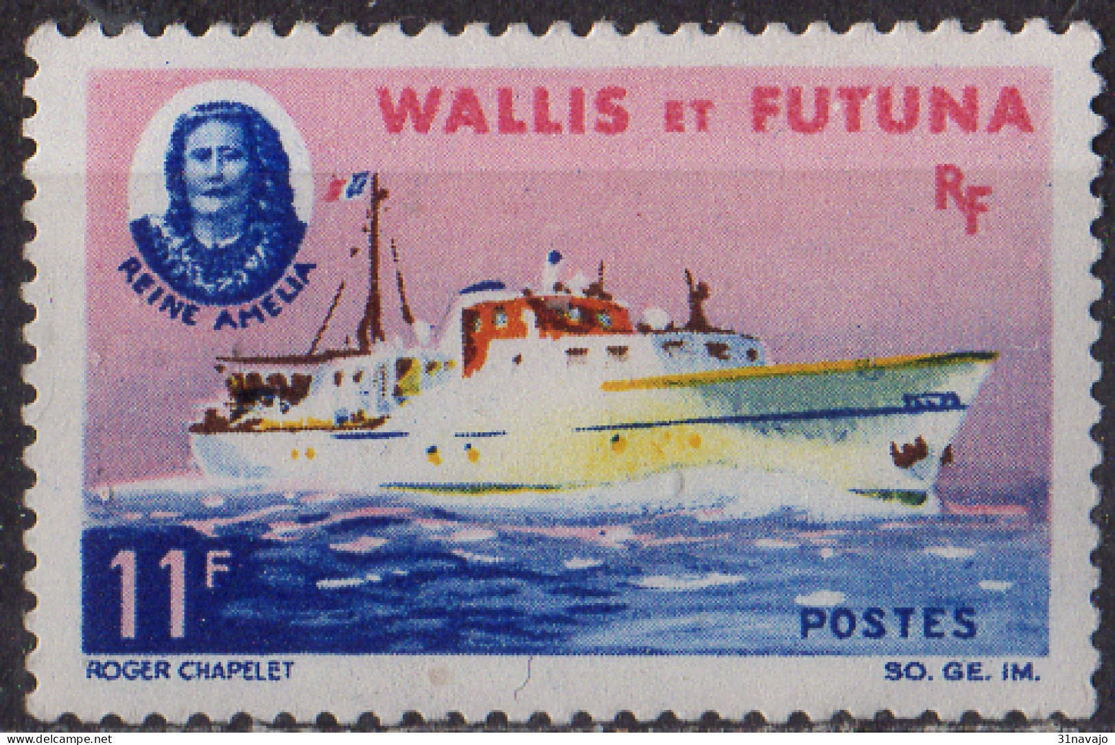 WALLIS ET FUTUNA - Bateau "Reine Amélia" - Ungebraucht