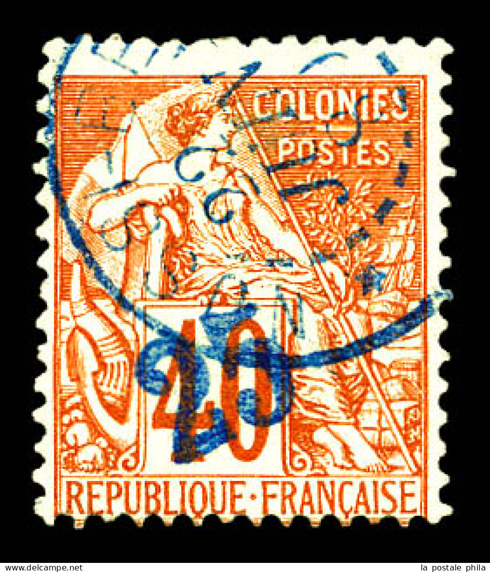 N°6B, 25 Sur 40c Rouge-orange. SUP. R. (signé/certificat)  Qualité: Oblitéré  Cote: 1000 Euros - Used Stamps