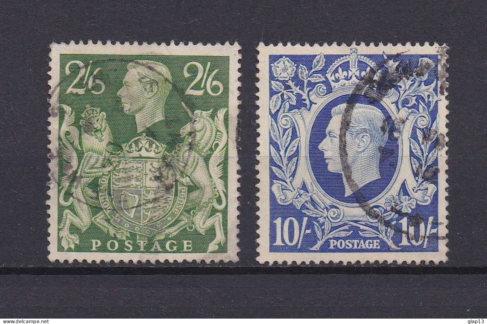 GRANDE BRETAGNE 1942 TIMBRE N°233/34 OBLITERE GEORGE VI - Usati