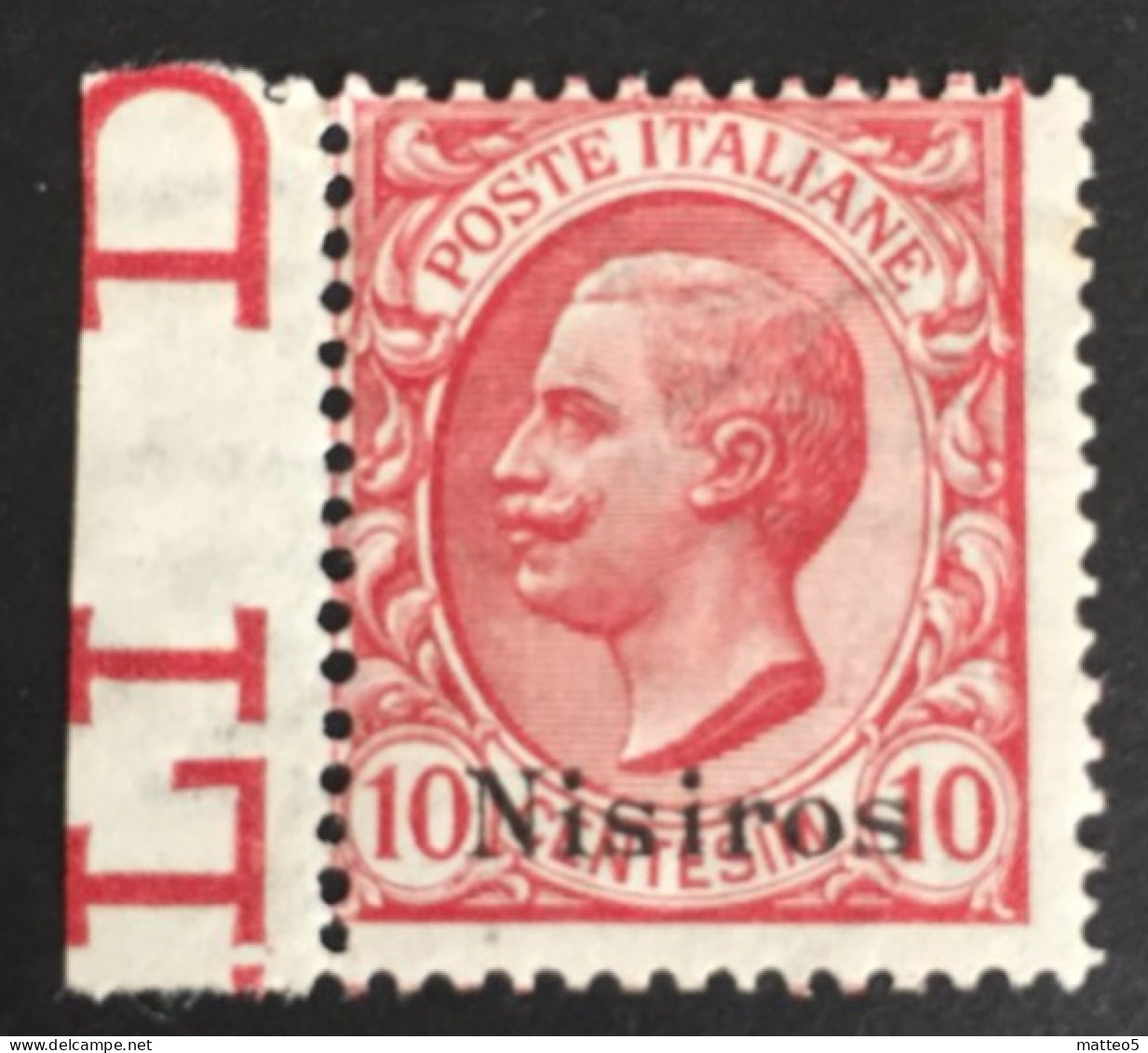 1912 - Italia Regno - Isole Dell' Egeo - Nisiros  10 Cent -  - Nuovo - Egée (Nisiro)