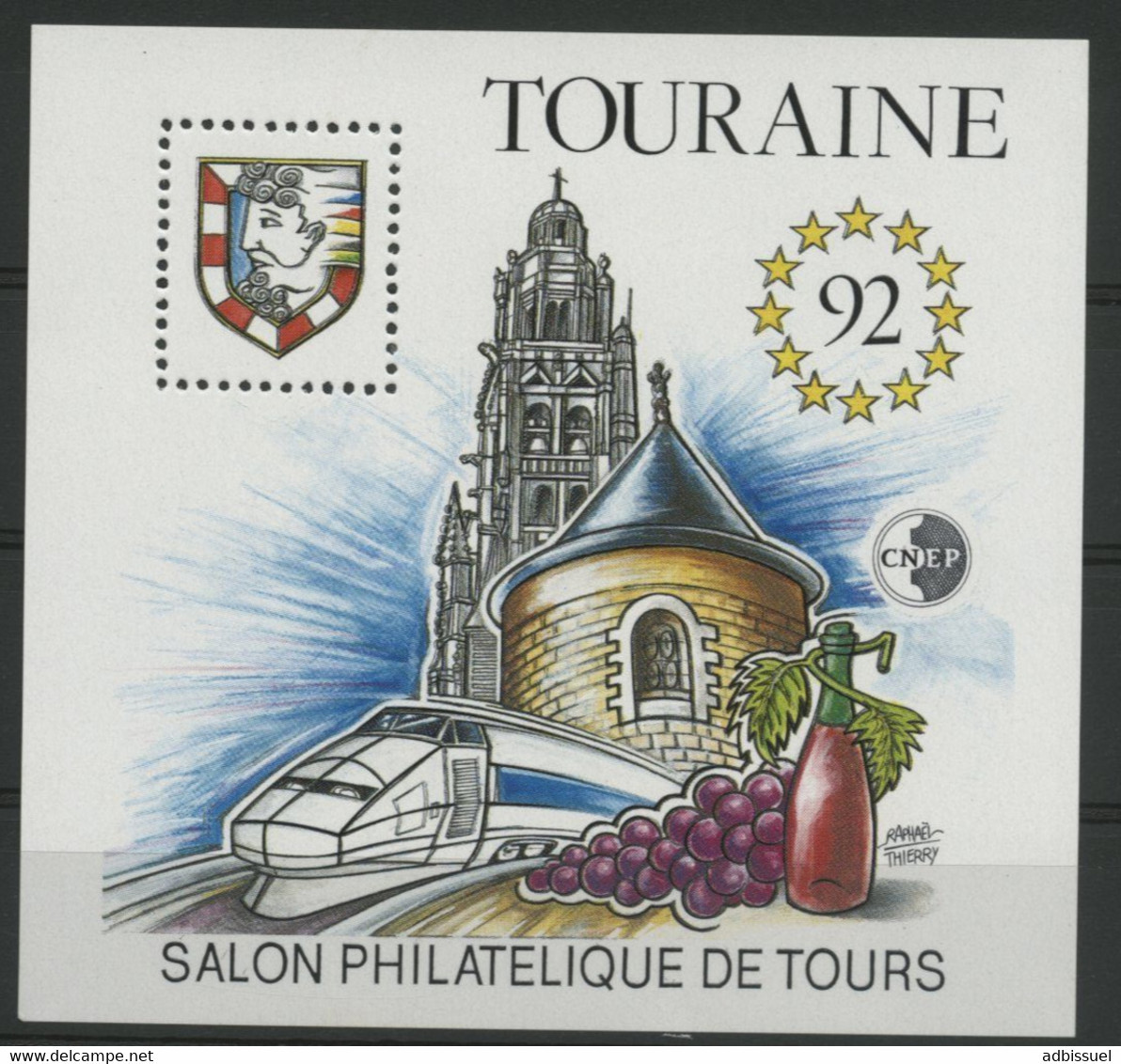 CNEP N° 14 Neuf ** (MNH) Cote 105 €. Salon Philatélique De Tours. Touraine 1992. TB - CNEP