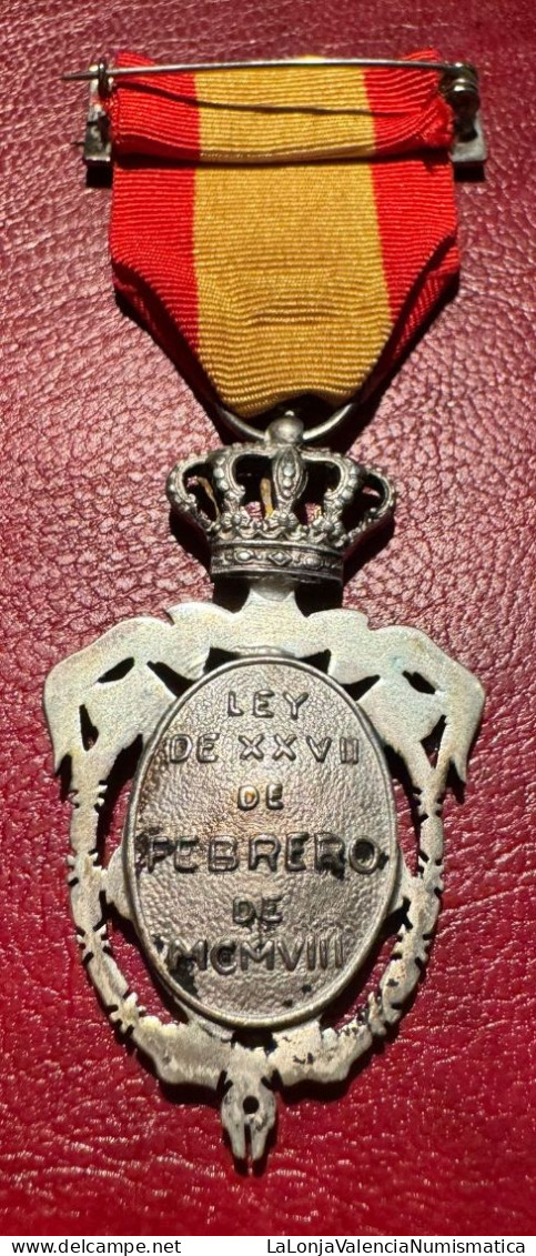 España Medalla Alfonso XIII Previsión 1908 PG 787 - Altri & Non Classificati