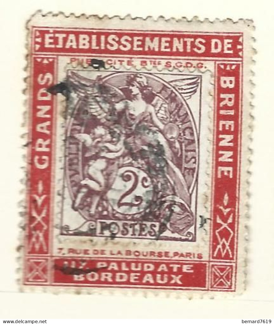 Timbre - Vignette  Porte Timbre -  Sage -  Grands Etablissements De Brienne  Bordeaux - Used Stamps