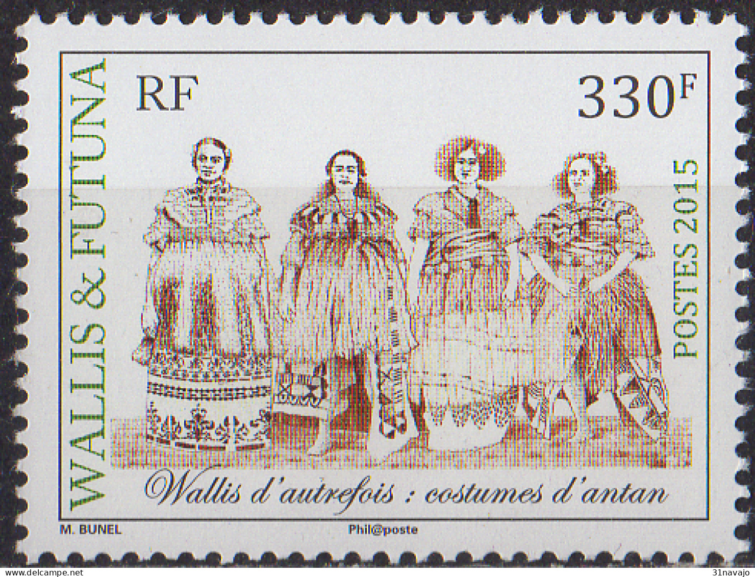 WALLIS ET FUTUNA - Wallis Autrefois 2015 - Unused Stamps