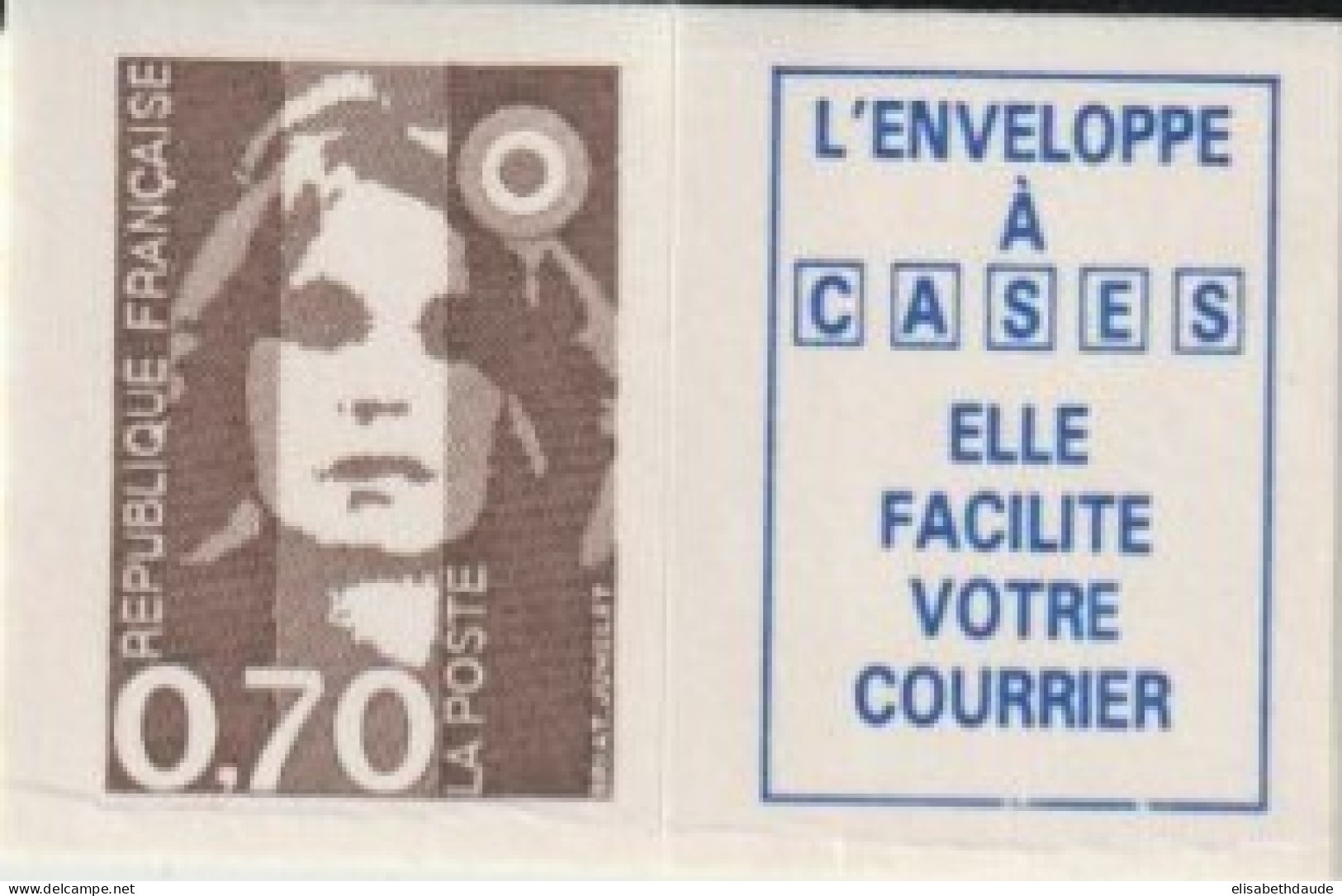 BRIAT - 1993 - YVERT N° 2824a - ADHESIF ISSU De CARNET - 1989-1996 Bicentenial Marianne