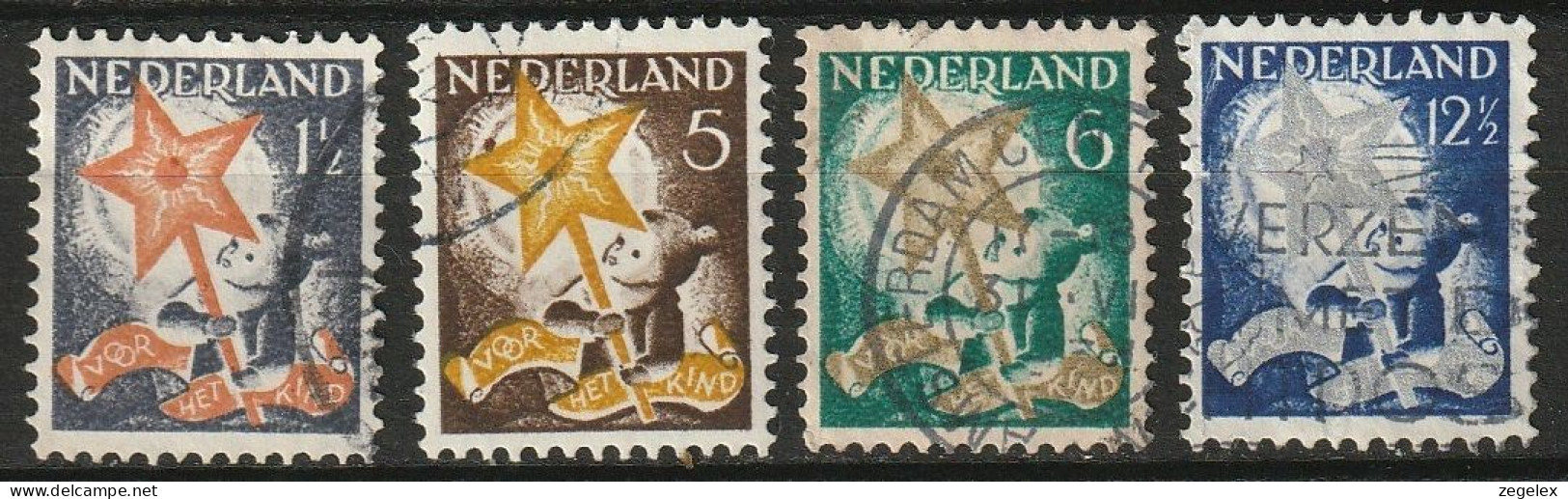 1933 Kind NVPH 261-264  Cancelled/gestempeld, Mi.268-271 - Gebruikt