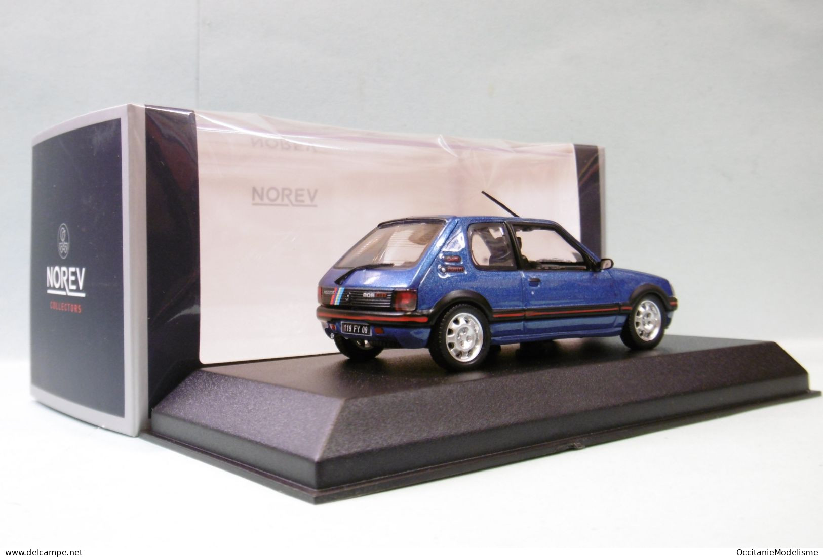 Norev - PEUGEOT 205 GTI 1.9 1992 Bleu Miami Réf. 471737 Neuf NBO 1/43 - Norev