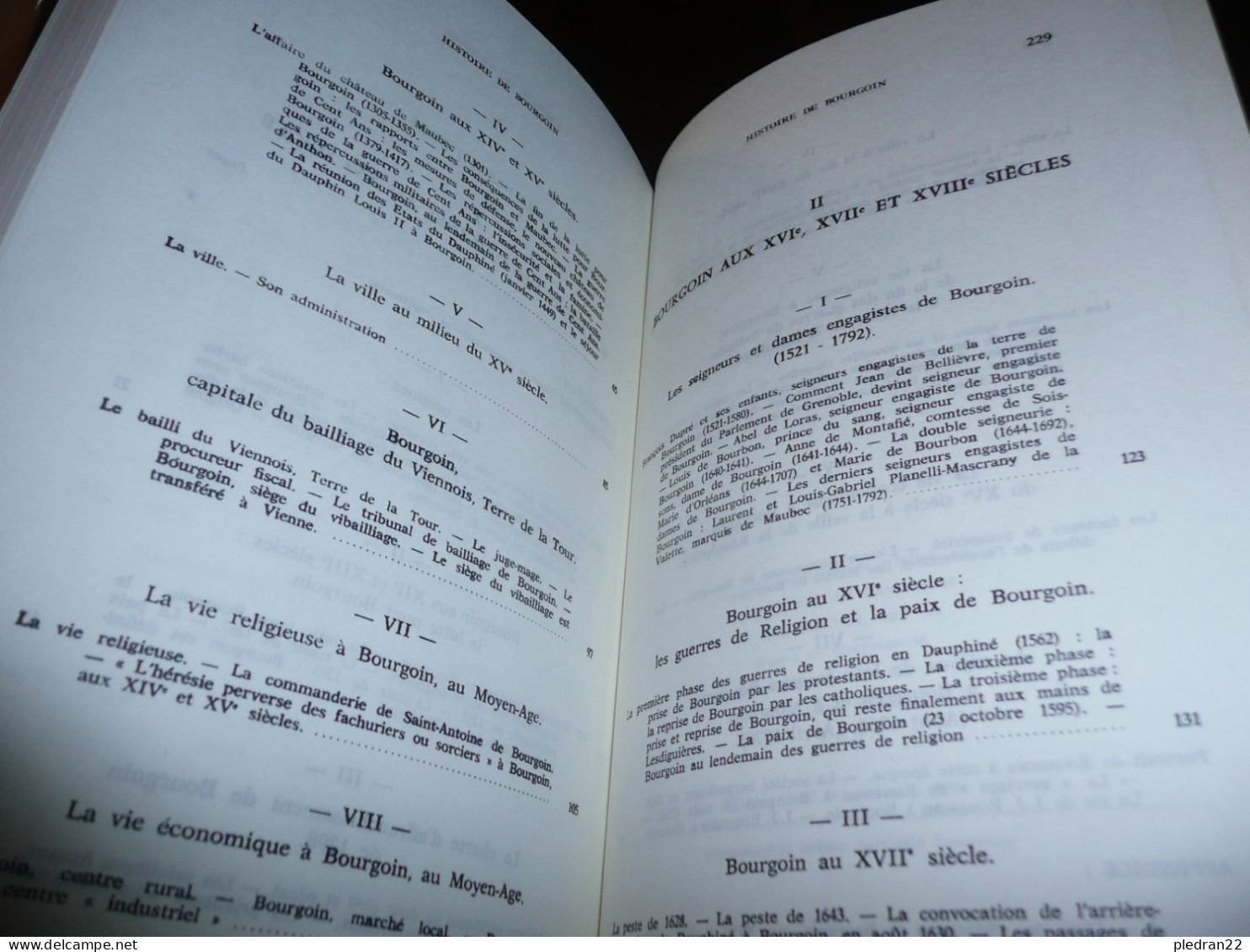 ANDRE COMTE HISTOIRE DE BOURGOIN DES ORIGINES A LA REVOLUTION ISERE DAUPHINE ERIC BELLIER EDITEUR 1984 - Ohne Zuordnung